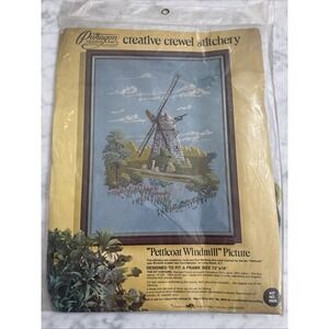 Vintage Paragon Needle Craft Crewel Stitchers Kit 0926 - Petticoat Windmill NEW